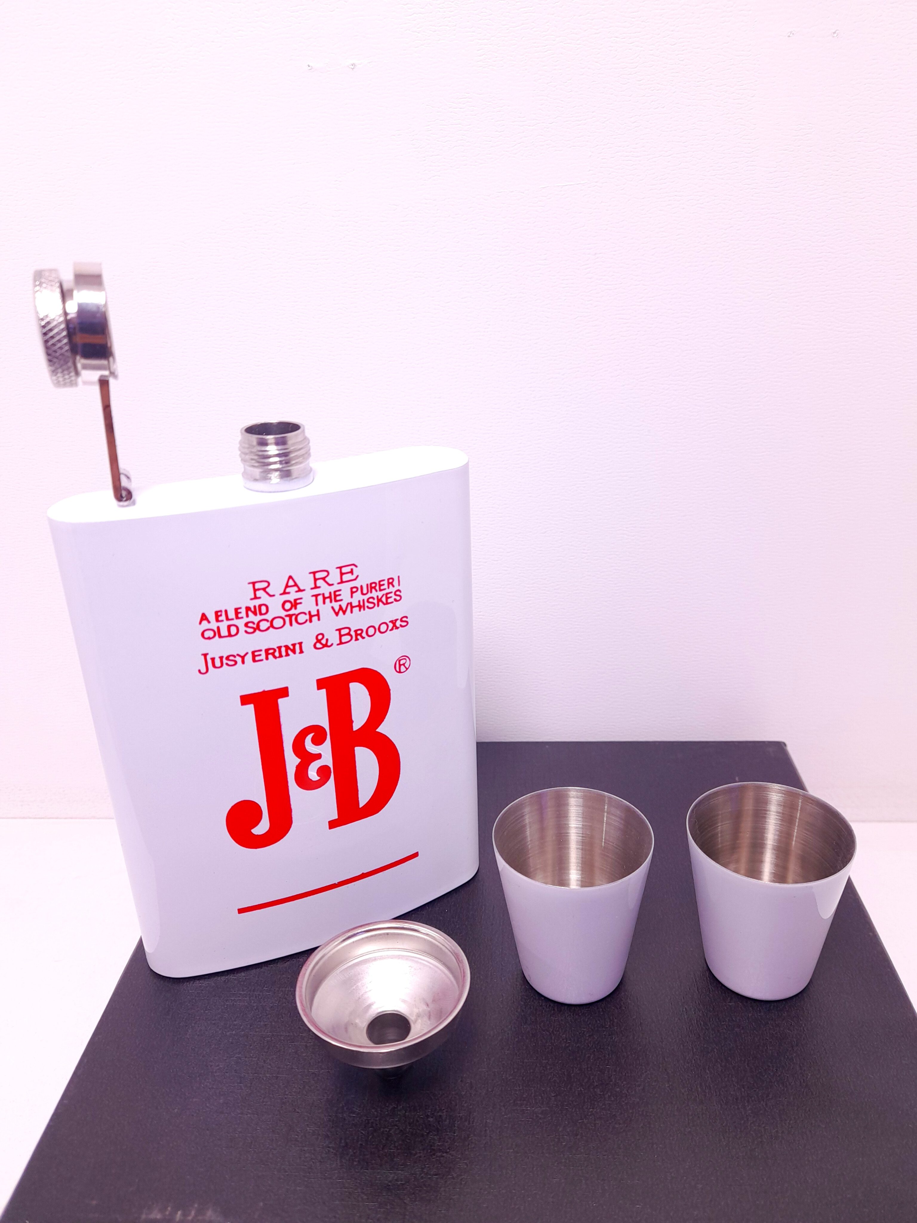 ست هیپ فلاسک استیل دو شات قیف‌دار – مناسب هدیه