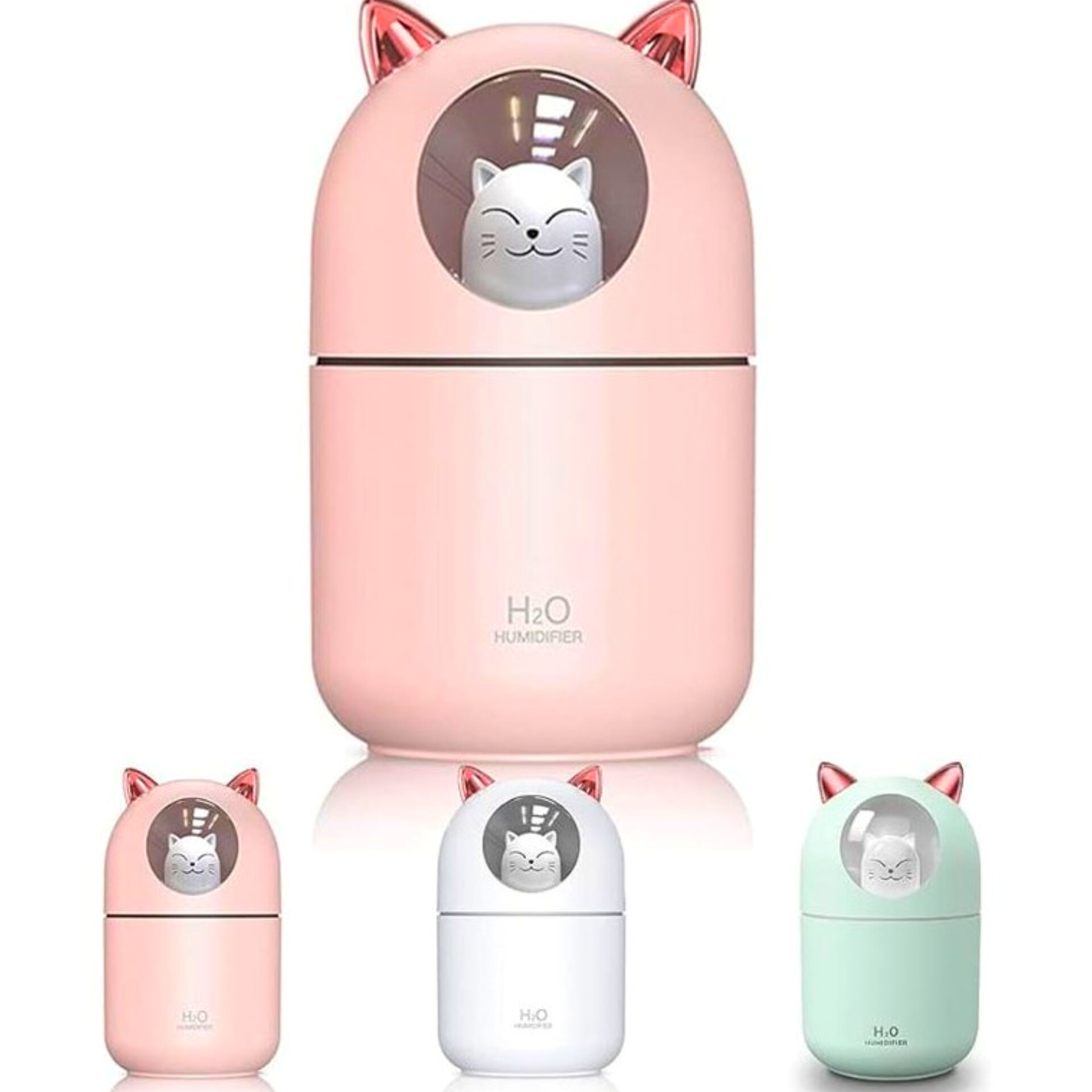 دستگاه بخور فانتزی کوچک طرح گربه – USB، مناسب خانه، دفتر و سفر