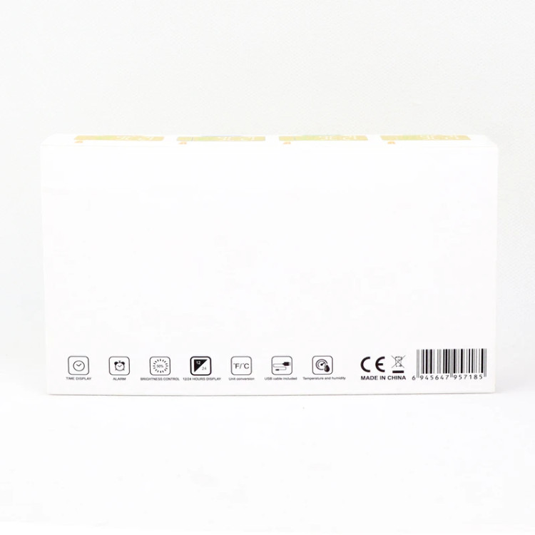 ساعت رومیزی دیجیتال پروژکتوردار طرح بامبو مدل DS-5718LW