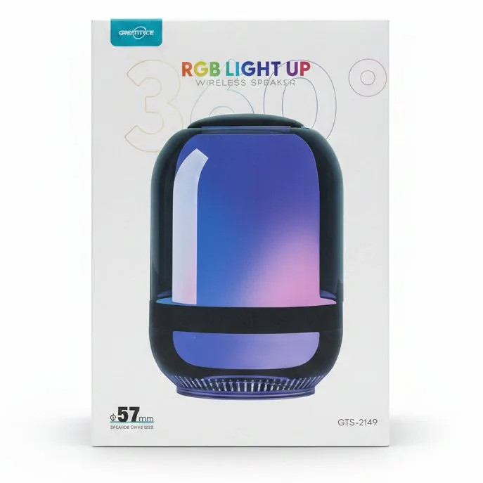 اسپیکر بلوتوثی قابل حمل GTS-2149 با نورپردازی RGB