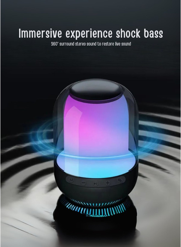 اسپیکر بلوتوثی قابل حمل GTS-2149 با نورپردازی RGB